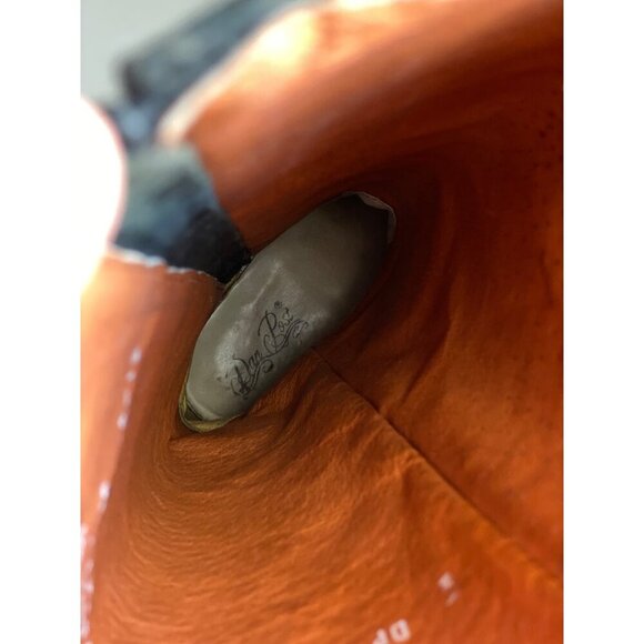 Dan Post Tempted Studded Women's Cowboy Boots 8.5 Leather Brown Black Metallic - Picture 3 of 15